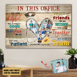 In This Office - Personalized Nurse Poster