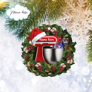 Personalized Baking Mixer Flat Ornament Christmas Gift
