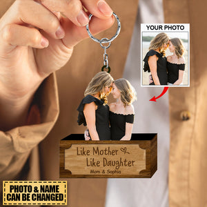 Like Mother Like Daughter Personalized Keychain Gift For Mother's Day