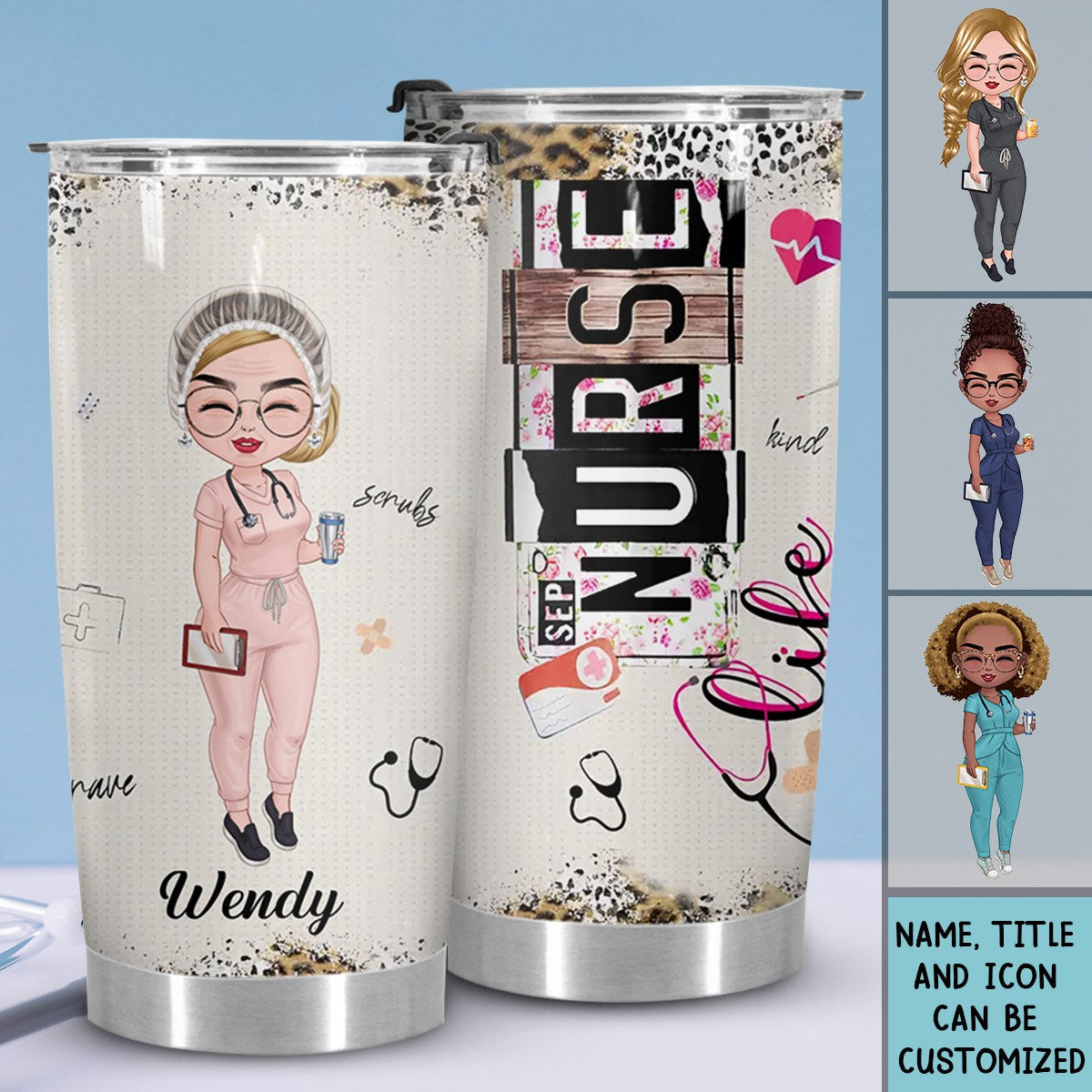 Nurse's Life Personalized Tumbler - Nurse's Day Gift For Nurse, Doctor