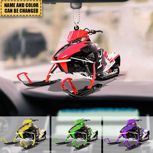 Personalized Snowmobile Ornament For Snowmobile Lovers