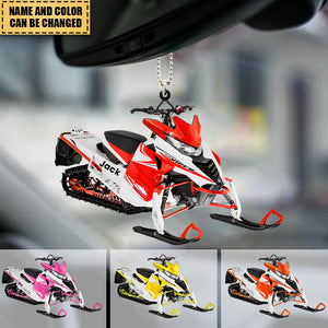 Personalized Snowmobile Ornament For Snowmobile Lovers