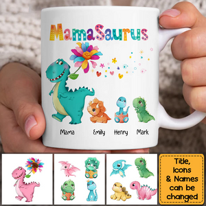Personalized Gift Mamasaurus Mug
