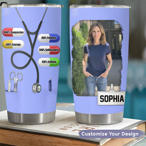 Personalized Tumbler Cup - Gift For Doctor & Nurse - Upload Photo