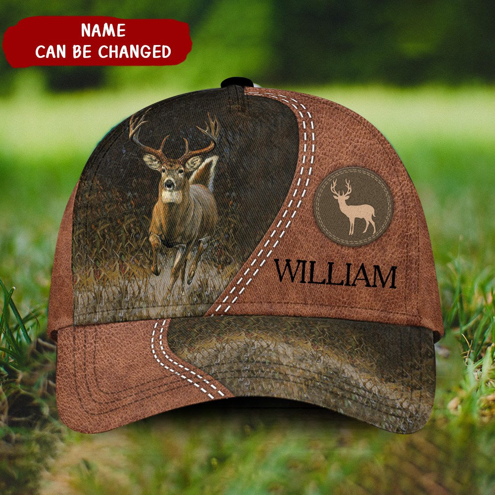 Personalized Running Deer Classic Cap