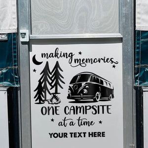 Personalized Making Memories One Campsite At A Time - RV Decal