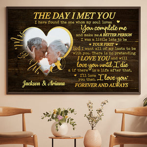 You're The One Whom My Soul Loves - Gift For Couples - Personalized Horizontal Poster
