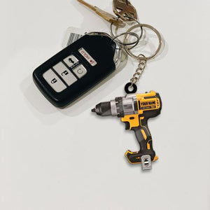 Personalized Power Tool Acrylic Double-sided Keychain
