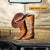 Cowboy Boots - Personalized Flat Car Acrylic Ornament