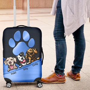 Personalized Dog Lovers  Multicolor Luggage Covers