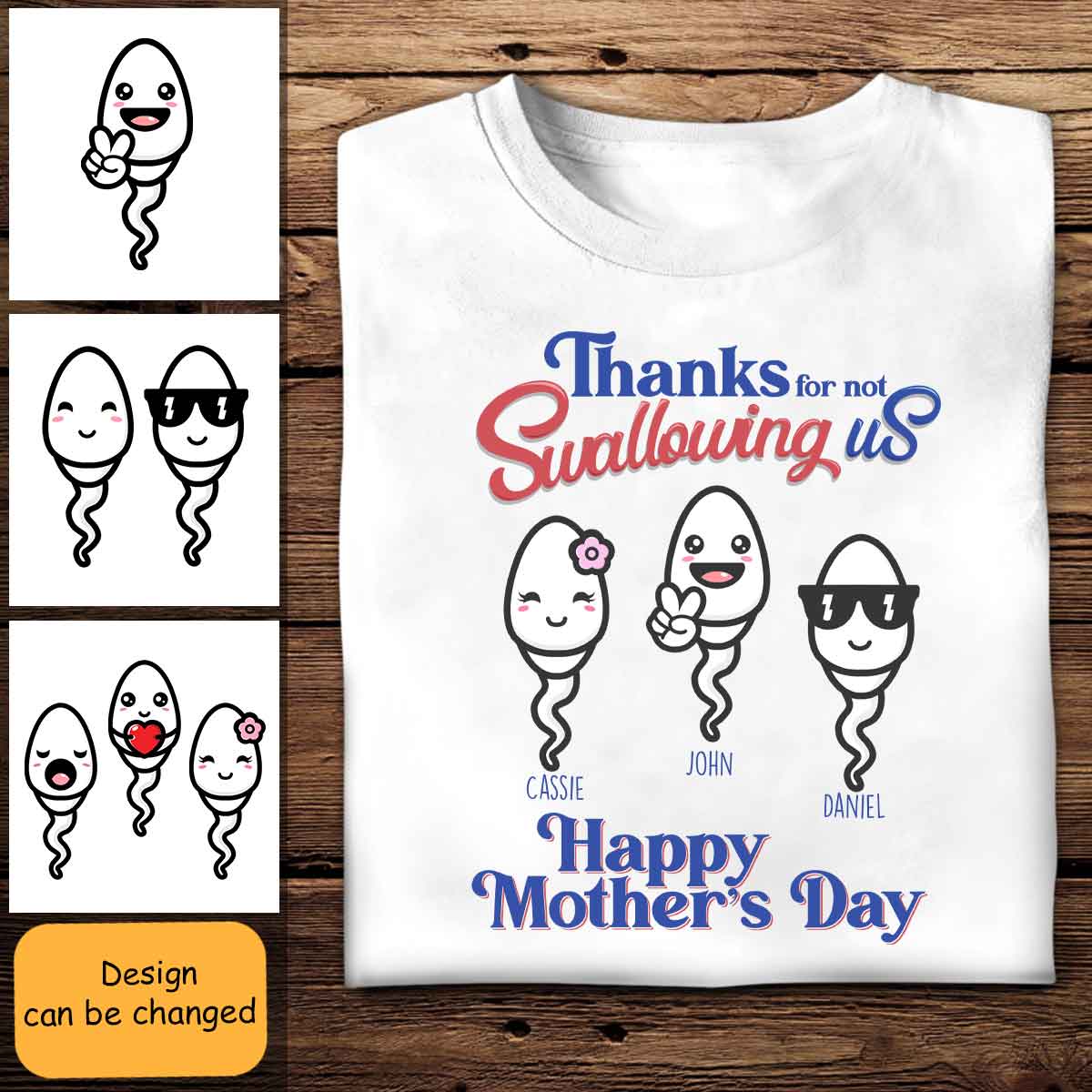 Thanks For Not Swallowing Us - Personalized Shirt -Gift For Mom