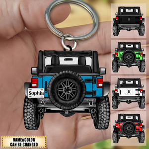 Personalized Off-Road Car Keychain Gift For Journey Lovers