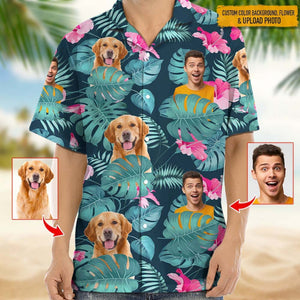 Upload Photo Dog Men's Hawaiian Shirt